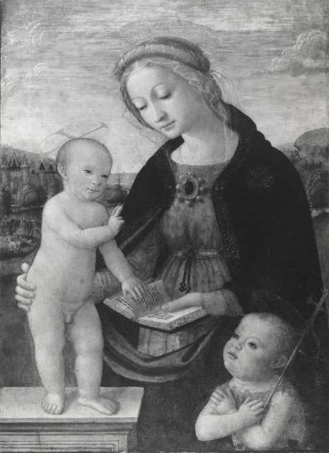 A. C. Cooper — Mainardi Bastiano - (?) - sec. XV/ XVI - Madonna con Bambino e san Giovannino — insieme